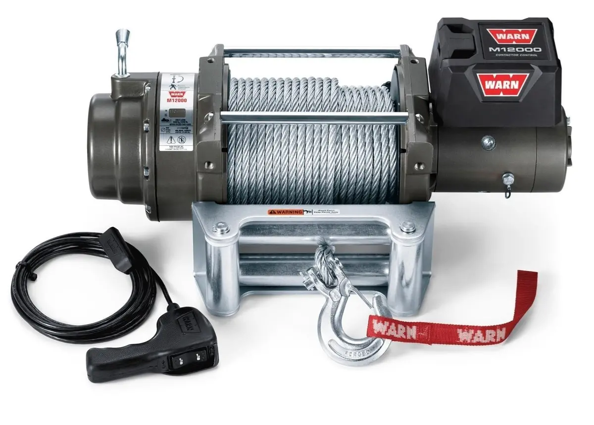 Warn M12 Winch – 12,000 Lb Steel Cable | Heavy-Duty Truck Recovery 1