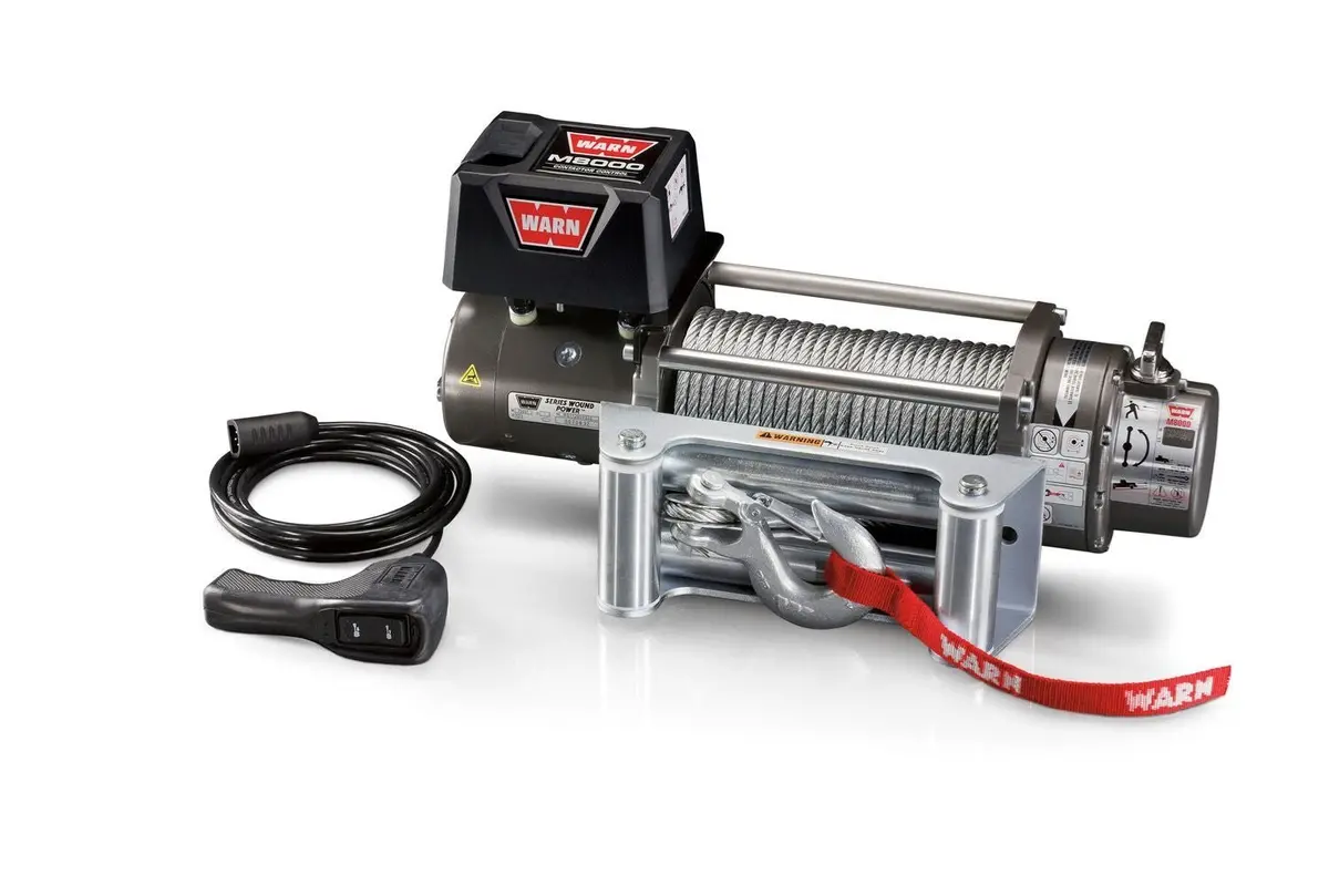 Warn 26502  M8000 Self-Recovery Electric Winch - 8,000 Lbs. Pull Rating, 100 Ft. Steel Line 1