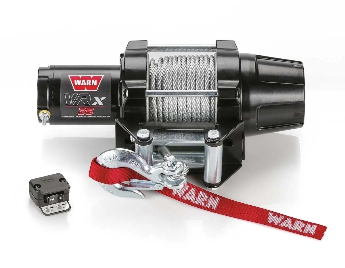 Warn Vrx 35 Atv Utv Sxs Powersports Winch – 3,500 Lb Capacity With Steel Rope 1