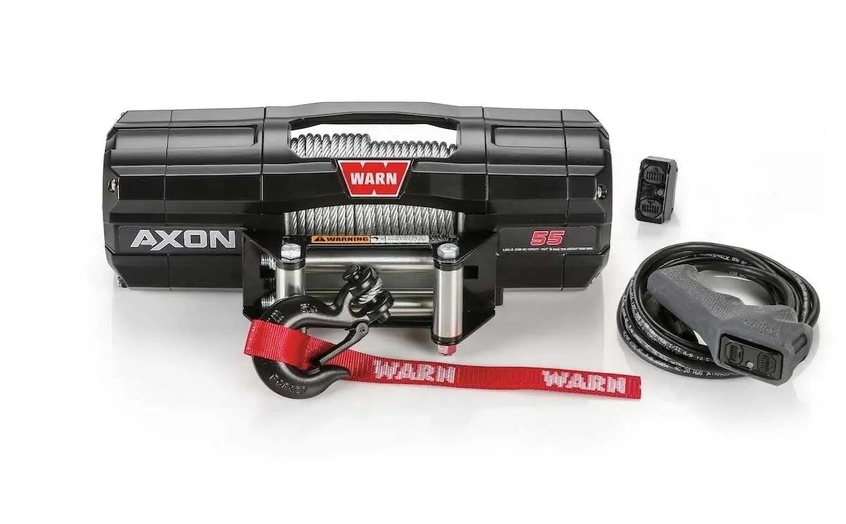 Warn Axon 55 Powersport Atv-Utv Winch - 5,500 Lbs. Pull Rating, 50 Ft. Line 1