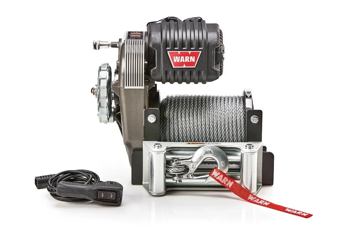 Warn M8274 Electric Self-Recovery Winch - 10,000 Lbs. Pull Rating, 125 Ft. Steel Line 1