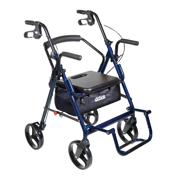 Duet Dual Function Transport Wheelchair Rollator Rolling Walker 1