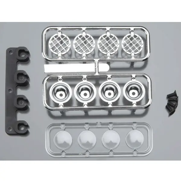 Rpm Front Bumper Light Canister Set  For Traxxas Slash Bumper (Chrome) 1