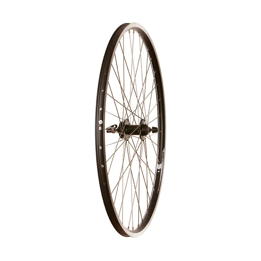 Wheel Shop, Evo Tour 19 Black, Wheel, Front, 700C / 622, Holes: 36, Qr, 100Mm, Rim And Disc Is 6-Bolt 1