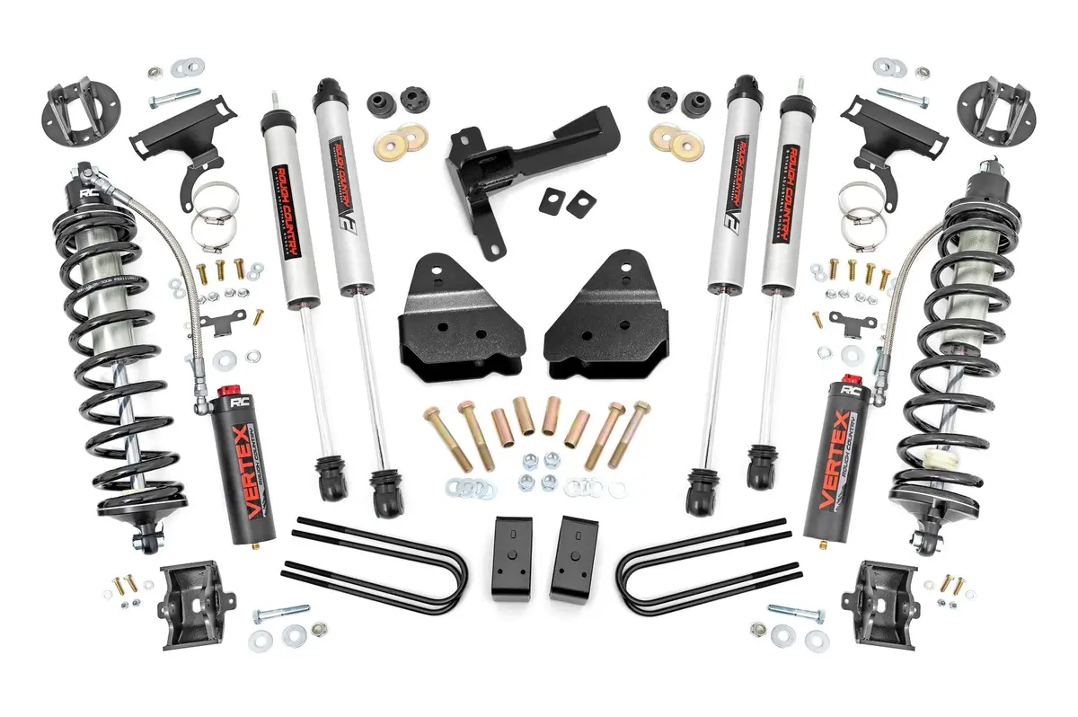 Rough Country 3" Suspension Lift Kit For 2008-2010 Ford F-250 Super Duty + Vertex Coilovers 1