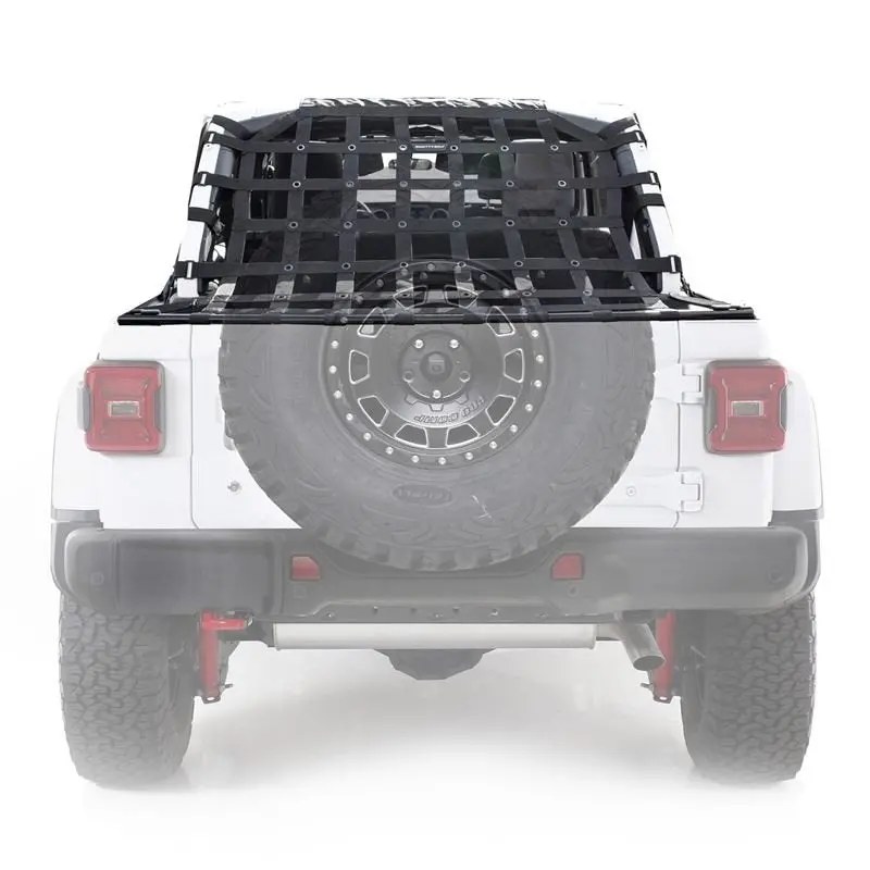 Smittybilt Hd Cargo Trail Web Net For 2018-2025 Jeep Wrangler Jlu - Recon Recovery 1