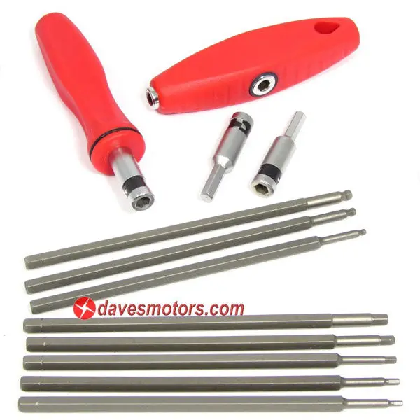Complete Ddm Hex Driver Set (Standard And Ball-End), With Handles And Socket Holders 1