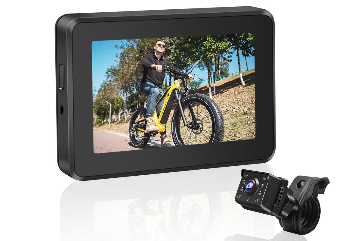 4.3" Ahd 1080P Monitor E-Bike Rear View Mirror Bike Camera 3