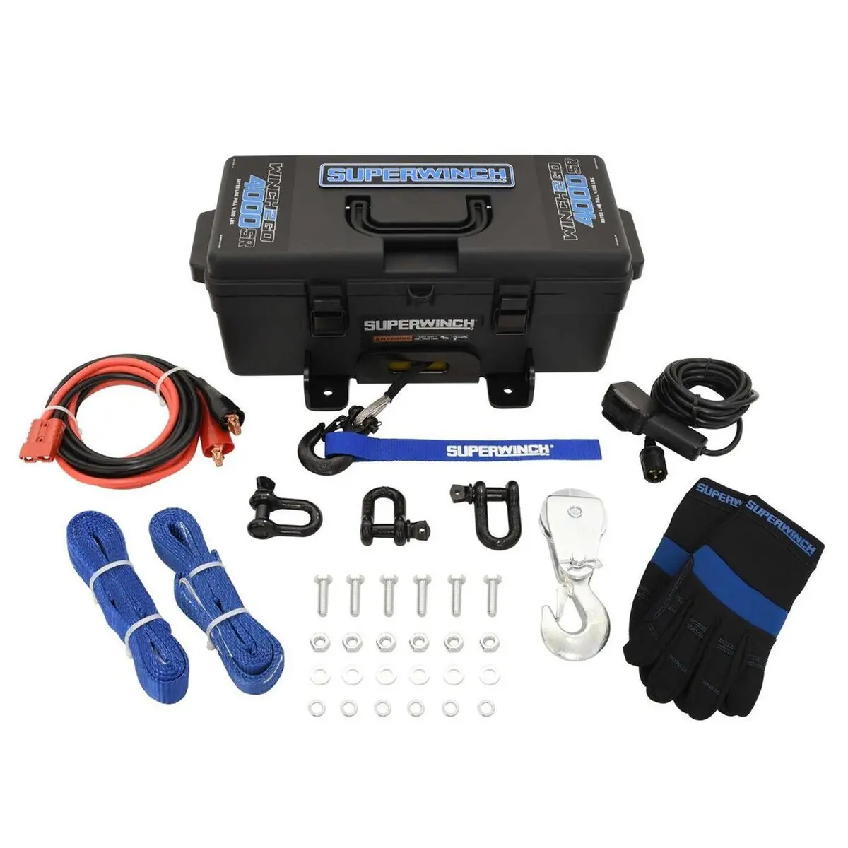 Superwinch Portable Utility 4,000 Lbs. Winch Kit- 50 Ft. Synthetic Rope 1