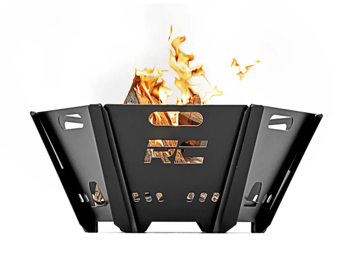 Rough Country Overlanding Collapsible Fire Pit With Carry Bag 1