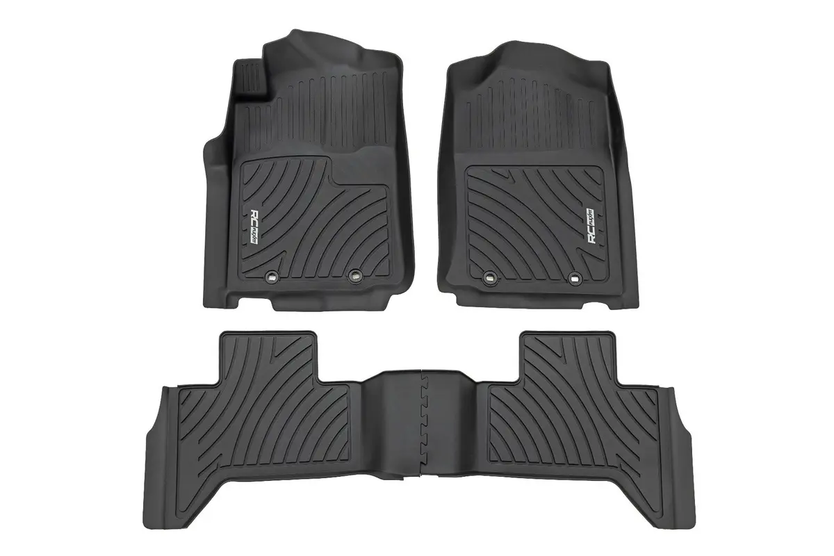 Rough Country Flex-Fit Floor Mats | Toyota Tacoma 2012–2015 (Front & Rear) 1