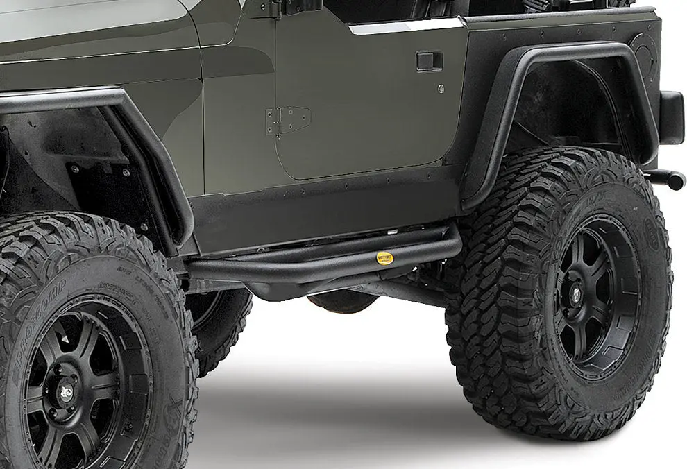Src Bolt On Rock Sliders For 1987-2003 Jeep Wrangler Yj & Tj (Pair) - Recon Recovery 1