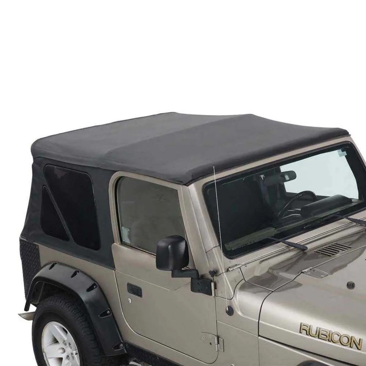 Premium Replacement Soft Top - Black Diamond For 1997-2006 Jeep Wrangler Tj 1