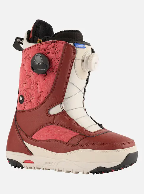 Burton 2023 Limelight Boa Boot - Red/Stout White 1