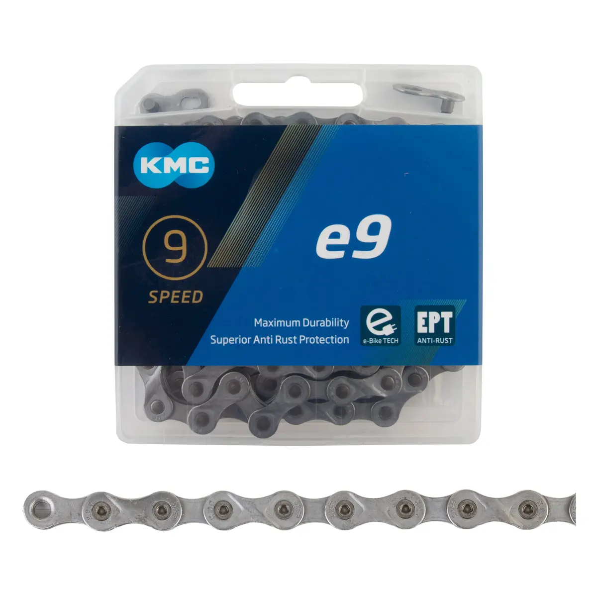 Kmc X9e Bicycle Chain - 9 Speed 1