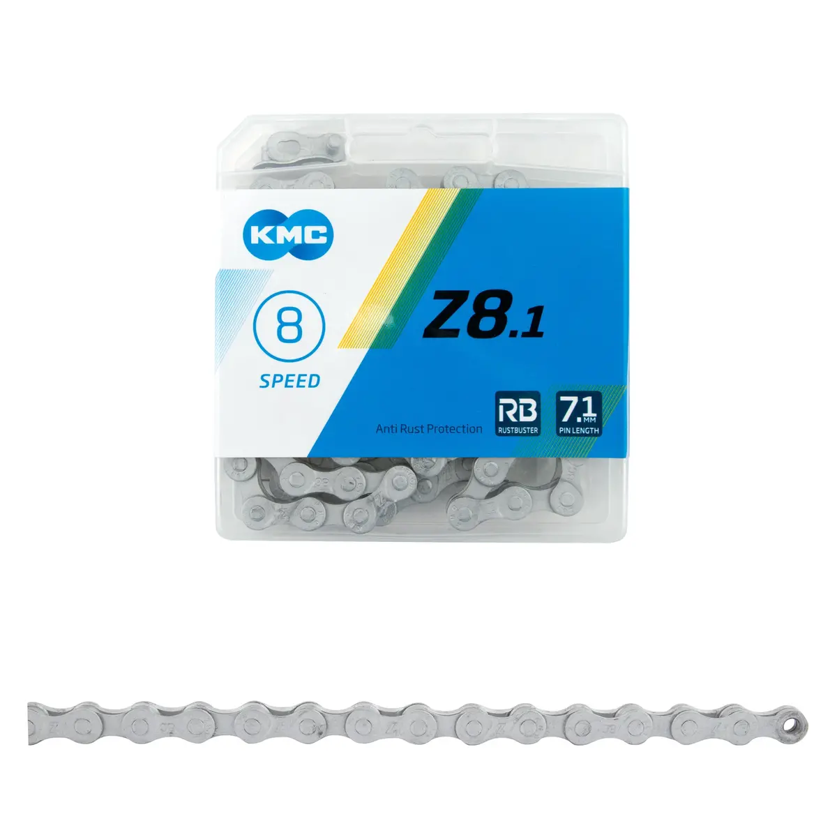 Kmc Z8.1 Rb Rustbuster Chain - 8-Speed, 116 Links, Gray 1