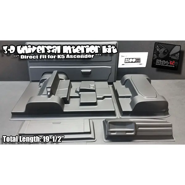 Dinky Rc 3D Universal Interior Kit (Black) 1