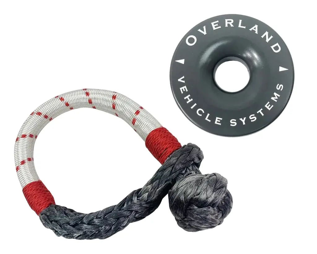 Ovs Soft Shackle & Recovery Ring Combo Pack | 41,000 Lb Strength | Dyneema Construction 1