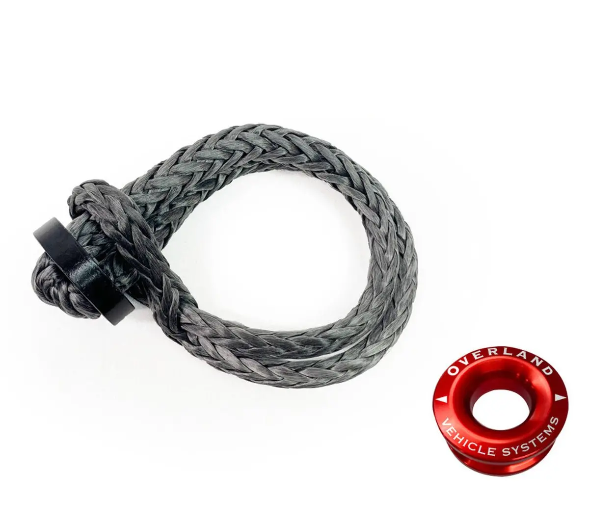 Overland Vehicle Systems Combo Pack 7/16" Soft Shackle & 2.5" Recovery Ring - Recon Recovery 1