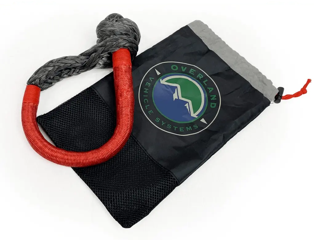 Overland Vehicle Systems 5/8" Soft Shackle | 44,500 Lb Breaking Strength | Dyneema Synthetic Rope 1