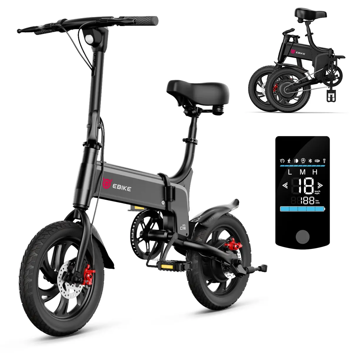 14" Lynx Plus Folding Electric Bike For Kids 1