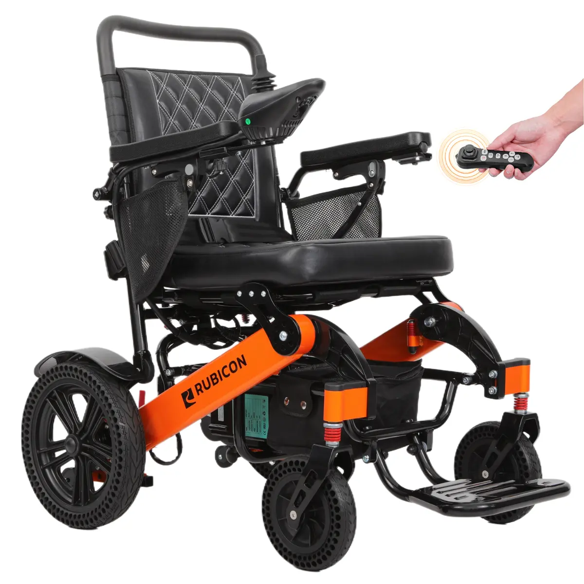 Rubicon Dx14 - Premium Longest Range Electric Power Wheelchair With 20-Mile Range | All-Terrain, Lightweight, Foldable & 600W Dual Motors 6