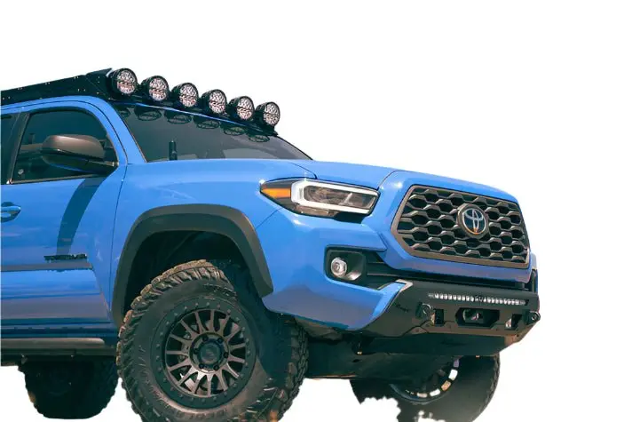 Rago Fabrication Center Mount Winch Bumper For 2016-2023 Toyota Tacoma - Recon Recovery 1