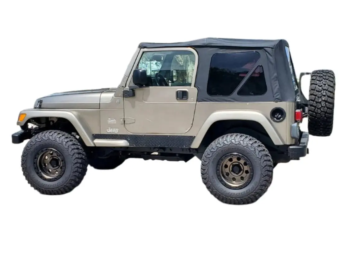Smittybilt Oem Replacement Soft Top For 1997-2006 Jeep Wrangler Tj - Black 1