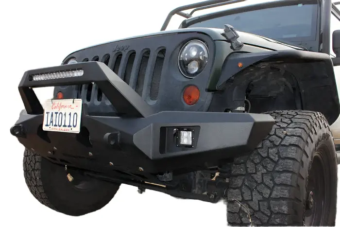 Body Armor 4X4 Full Width Front Bumper For 2007-2024 Wrangler Jk Jl & Gladiator Jt 1