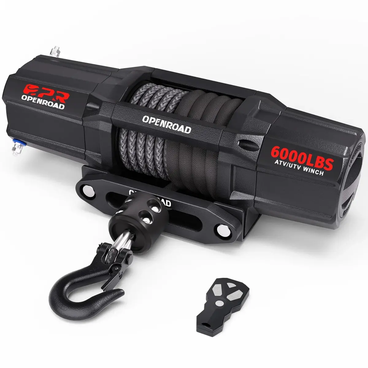 Openroad 6,000Lbs 12V Utv Sxs Wireless Electric Winch With Synthetic Rope - Ip68 Rated 1