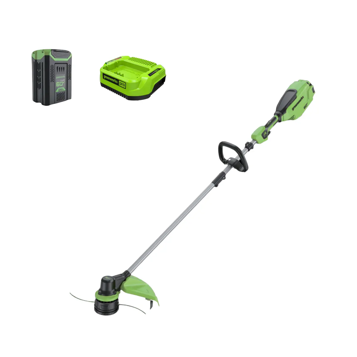60V 16" Cordless Battery String Trimmer W/ 2.5Ah Battery And 3A Charger 1