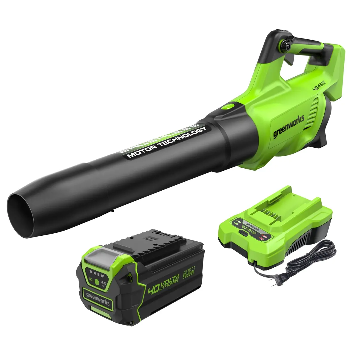 40V 550 Cfm Cordless Battery Leaf Blower W/ 4.0 Ah Battery & Charger 1