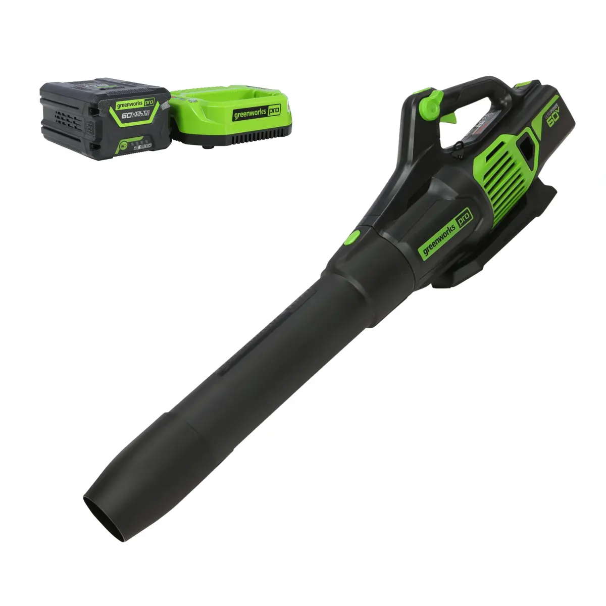 60V 610 Cfm Cordless Battery Leaf Blower W/ 2.5Ah Battery & Charger 1