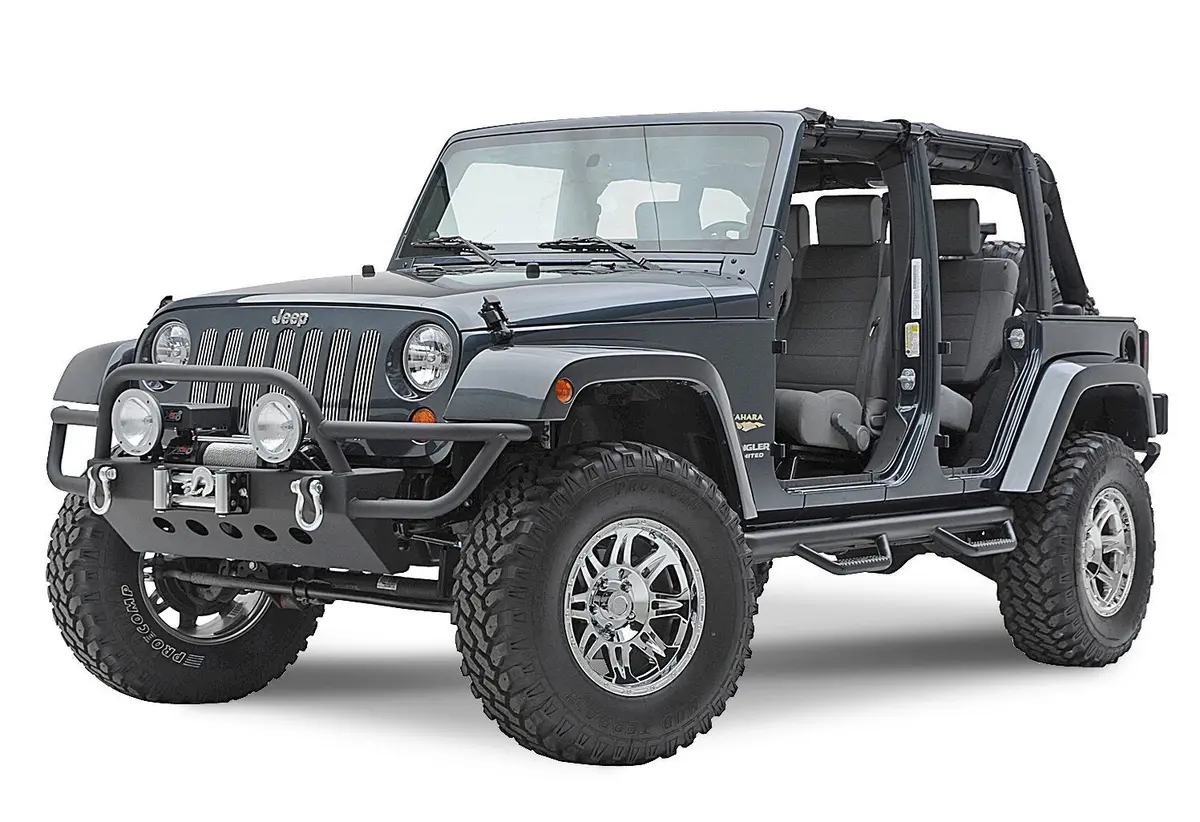 Smittybilt Nerf Step Side Bars (Pair) For 2007-2018 Jeep Wrangler Jk - Recon Recovery 1