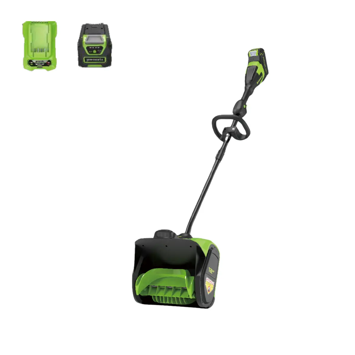 40V 12" Cordless Battery Led Snow Shovel: 4.0 Ah Battery And Charger 1