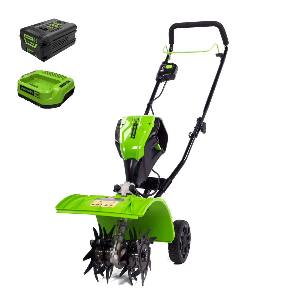 60V 8" Cordless Battery Cultivator / Tiller W/ 4.0Ah Battery & Charger 1