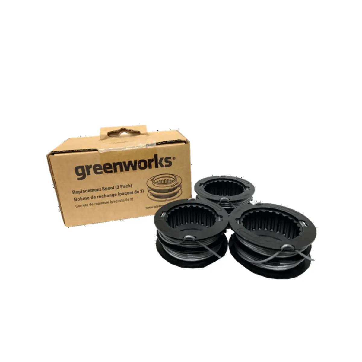 .080" Replacement Dual Line Spool (For 80V And 60V Gen I Trimmer) - Model Stf402 (3 Pack) 1