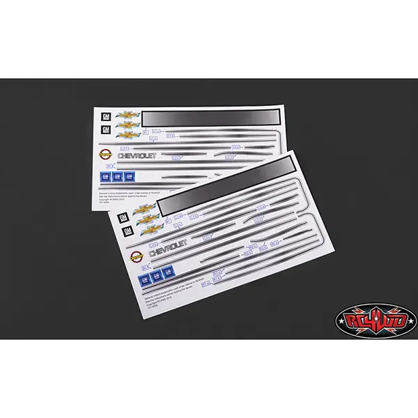 Rc4wd Chevrolet Blazer Decal Sheet Set For Chevy Blazer Body 1