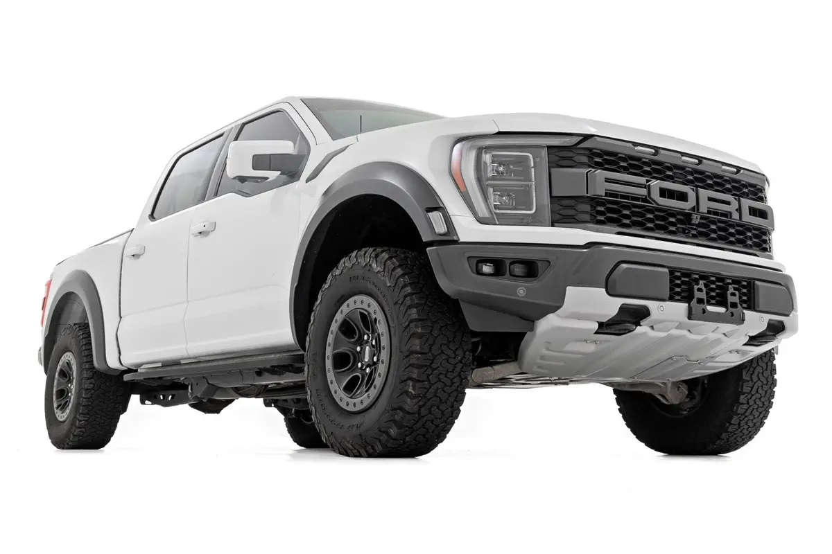 Rough Country Leveling Kit 1" Strut Collar Spacer For 2021-2025 Ford Raptor - Recon Recovery 1