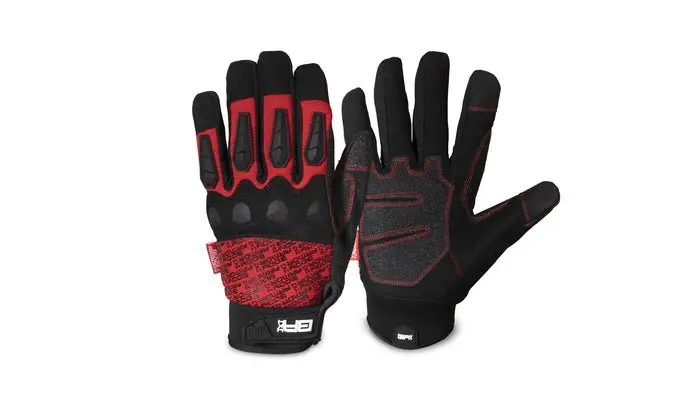 Body Armor 4X4 Offroad Trail Gloves Black And Red - Recon Recovery 1