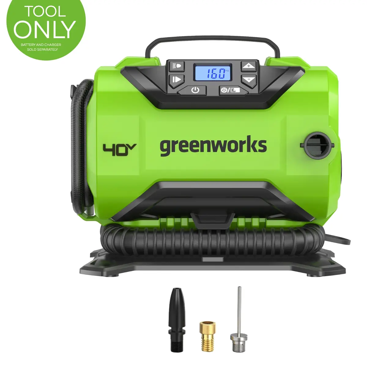 40V Cordless Battery Inflator (Tool Only) 1
