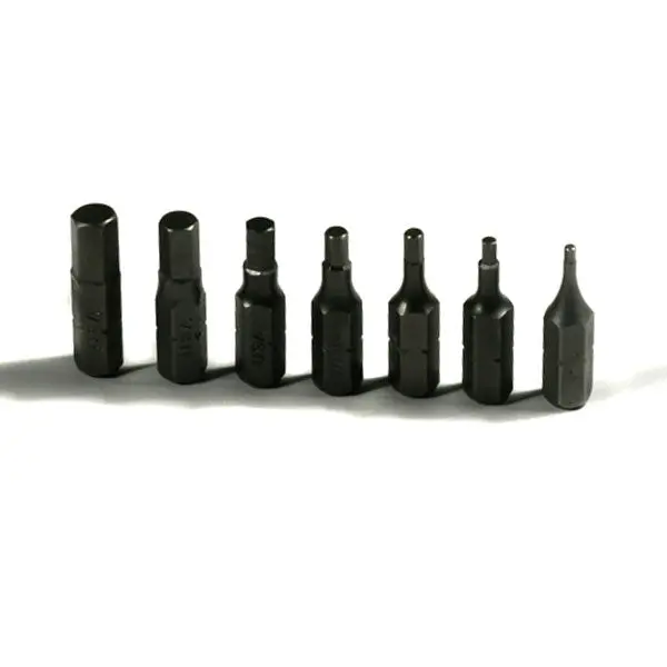 Metric Hex Insert Bit 1/4" Hex Shank 1" Length 1