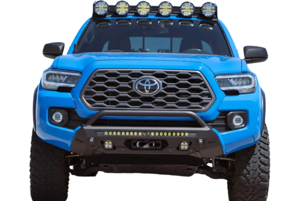 Rago Fabrication Center Mount Winch Bumper For 2016-2023 Toyota Tacoma - Recon Recovery 1