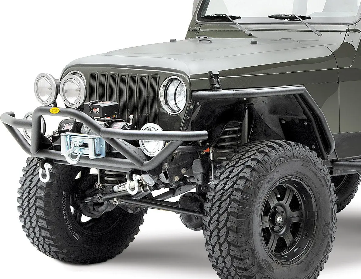 Smittybilt Src Front Bumper & Grille Guard 1987-2006 Jeep Wrangler Yj Tj Lj - Recon Recovery 1