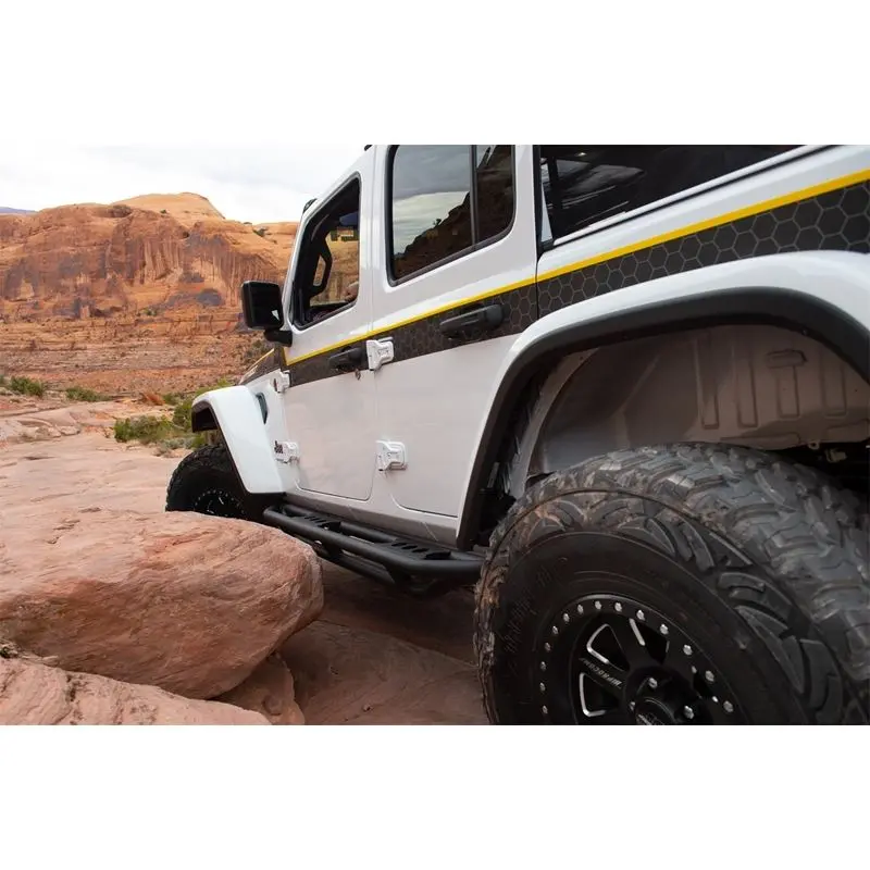 Smittybilt Src Side Armor With Steps For 2018-2026 Jeep Wrangler Jl 4 Door - Recon Recovery 1