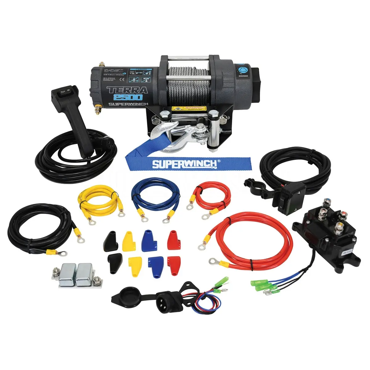 Superwinch 1125260 Atv-Utv Terra 2500 Winch - 2,500 Lbs. Pull Rating, 40 Ft. Line 1