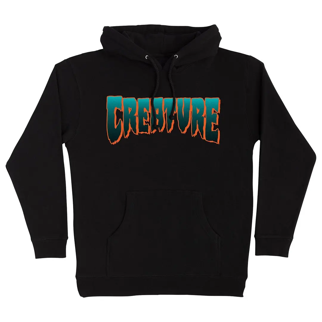 Creature Logo Hoody - Black/Teal 1