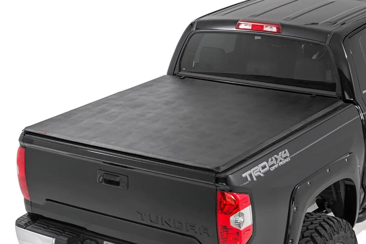 Rough Country Tri-Fold Soft Tonneau Cover For 2007-2021 Tundra (5'7" Bed) 1