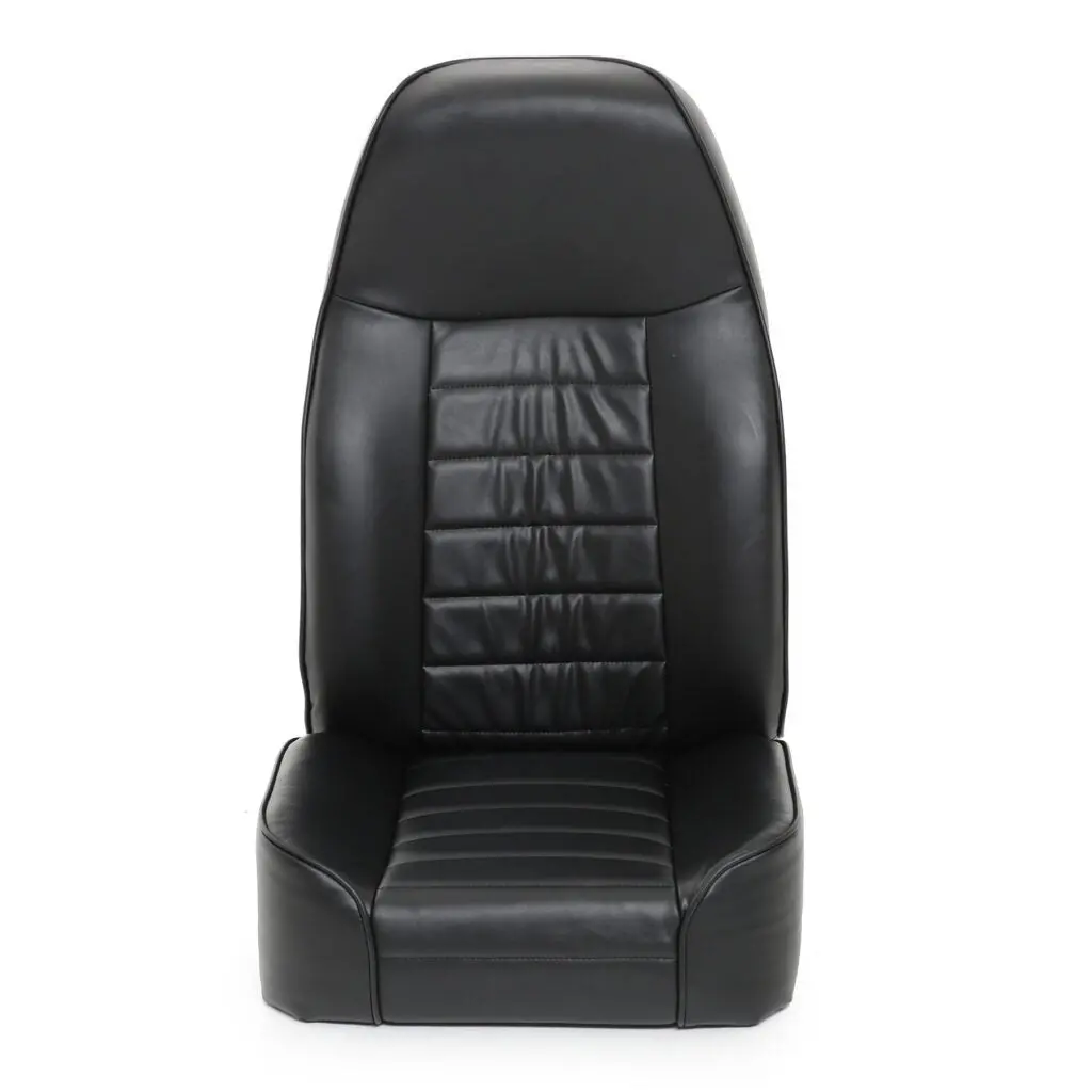 Smittybilt Replacement Black Vinyl Bucket Seat For 1976-2002 Jeep Wrangler Cj7 Yj Tj - Recon Recovery 1