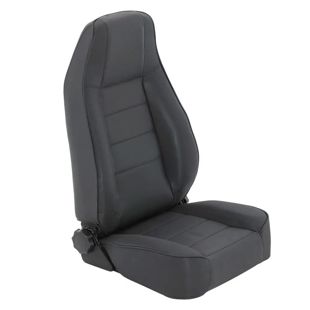 Smittybilt Black Denim Factory Replacement Seat For 1976 - 2002 Jeep Wrangler Cj Yj Tj- Recon Recovery 1